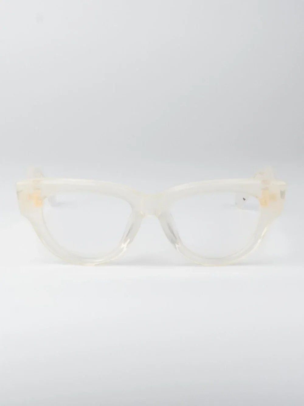 Valentino Women Eyeglasses Crystal Ivory Cat Eye V-ESSENTIAL - III VLX-125 C